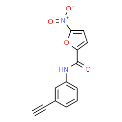 ChemSpider 2D Image | N-(3-Ethynylphenyl)-5-nitro-2-furamide | C13H8N2O4