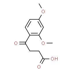 ChemSpider 2D Image | 4-(2,4-Dimethoxyphenyl)-4-oxobutanoic acid | C12H14O5