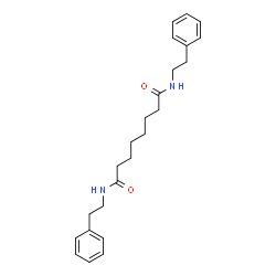 ChemSpider 2D Image | N,N'-Bis(2-phenylethyl)octanediamide | C24H32N2O2