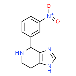 ChemSpider 2D Image | 4-(3-Nitrophenyl)-4,5,6,7-tetrahydro-1H-imidazo[4,5-c]pyridine | C12H12N4O2
