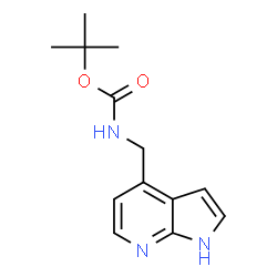 ChemSpider 2D Image | tert-Butyl (1H-Pyrrolo[2,3-b]pyridin-4-yl)methylcarbamate | C13H17N3O2