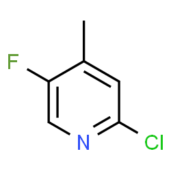 ChemSpider 2D Image | 2-Chloro-5-fluoro-4-methylpyridine | C6H5ClFN