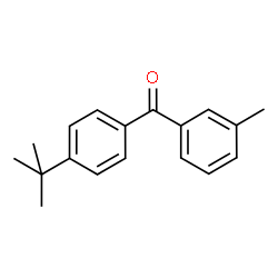 ChemSpider 2D Image | (3-Methylphenyl)[4-(2-methyl-2-propanyl)phenyl]methanone | C18H20O