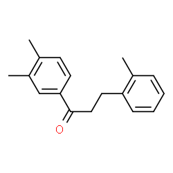 ChemSpider 2D Image | 3',4'-dimethyl-3-(2-methylphenyl)propiophenone | C18H20O