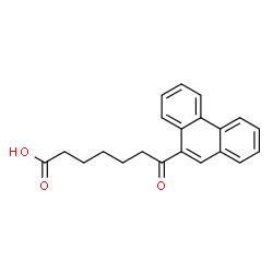 ChemSpider 2D Image | 7-Oxo-7-(9-phenanthryl)heptanoic acid | C21H20O3
