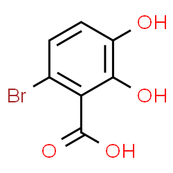 ChemSpider 2D Image | 6-Bromo-2,3-dihydroxybenzoic acid | C7H5BrO4