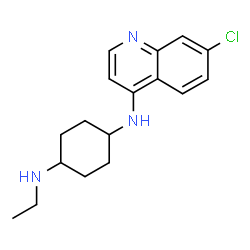 ChemSpider 2D Image | N-(7-Chloro-4-quinolinyl)-N'-ethyl-1,4-cyclohexanediamine | C17H22ClN3