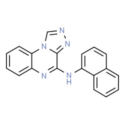 ChemSpider 2D Image | N-(1-Naphthyl)[1,2,4]triazolo[4,3-a]quinoxalin-4-amine | C19H13N5
