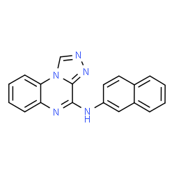 ChemSpider 2D Image | N-(2-Naphthyl)[1,2,4]triazolo[4,3-a]quinoxalin-4-amine | C19H13N5
