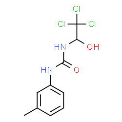 ChemSpider 2D Image | 1-(3-Methylphenyl)-3-(2,2,2-trichloro-1-hydroxyethyl)urea | C10H11Cl3N2O2