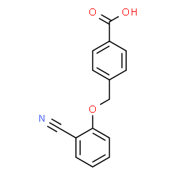 ChemSpider 2D Image | 4-(2-cyanophenoxymethyl)benzoic acid | C15H11NO3