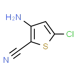 ChemSpider 2D Image | 3-Amino-5-chloro-2-thiophenecarbonitrile | C5H3ClN2S