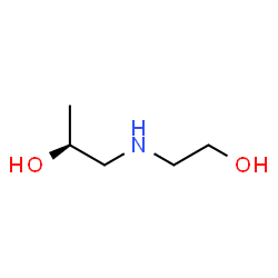 ChemSpider 2D Image | (2S)-1-[(2-Hydroxyethyl)amino]-2-propanol | C5H13NO2