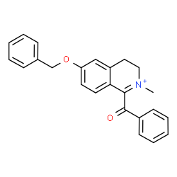ChemSpider 2D Image | 1-Benzoyl-6-(benzyloxy)-2-methyl-3,4-dihydroisoquinolinium | C24H22NO2