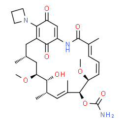 ChemSpider 2D Image | 17-(1-Azetidinyl)-17-demethoxygeldanamycin | C31H43N3O8