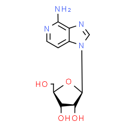 ChemSpider 2D Image | (2R,3S,5R)-2-(4-aminoimidazo[4,5-c]pyridin-1-yl)-5-(hydroxymethyl)tetrahydrofuran-3,4-diol | C11H14N4O4
