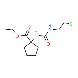 ChemSpider 2D Image | Ethyl 1-{[(2-chloroethyl)carbamoyl]amino}cyclopentanecarboxylate | C11H19ClN2O3