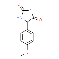 ChemSpider 2D Image | 5-(4-Methoxyphenyl)-2,4-imidazolidinedione | C10H10N2O3