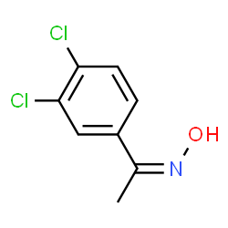 ChemSpider 2D Image | (1Z)-1-(3,4-Dichlorophenyl)-N-hydroxyethanimine | C8H7Cl2NO