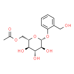 ChemSpider 2D Image | 2-(Hydroxymethyl)phenyl 6-O-acetyl-beta-L-glucopyranoside | C15H20O8