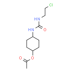 ChemSpider 2D Image | 4-{[(2-Chloroethyl)carbamoyl]amino}cyclohexyl acetate | C11H19ClN2O3
