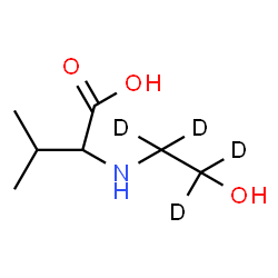 ChemSpider 2D Image | N-[2-Hydroxy(~2~H_4_)ethyl]valine | C7H11D4NO3