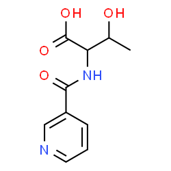 ChemSpider 2D Image | N-(3-Pyridinylcarbonyl)threonine | C10H12N2O4