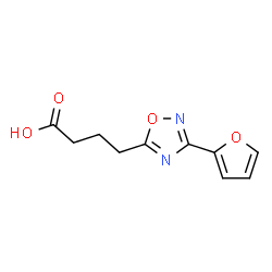 ChemSpider 2D Image | 4-[3-(2-Furyl)-1,2,4-oxadiazol-5-yl]butanoic acid | C10H10N2O4