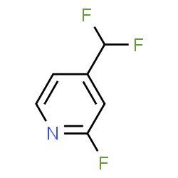 ChemSpider 2D Image | 2-Fluoro-4-(difluoromethyl)pyridine | C6H4F3N