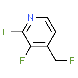 ChemSpider 2D Image | 2,3-Difluoro-4-(fluoromethyl)pyridine | C6H4F3N