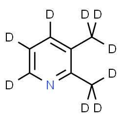 ChemSpider 2D Image | 2,3-Bis[(~2~H_3_)methyl](~2~H_3_)pyridine | C7D9N