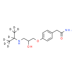 ChemSpider 2D Image | ATENOLOL-D7 | C14H15D7N2O3