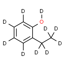 ChemSpider 2D Image | 2-(~2~H_5_)Ethyl(O-~2~H_5_)phenol | C8D10O