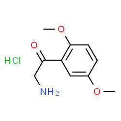 ChemSpider 2D Image | 2-amino-1-(2,5-dimethoxyphenyl)ethan-1-one hydrochloride | C10H14ClNO3