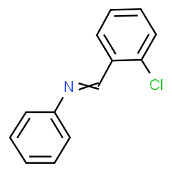 ChemSpider 2D Image | N-(2-Chlorobenzylidene)aniline | C13H10ClN