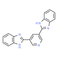 ChemSpider 2D Image | 2,2'-Pyridine-3,5-diylbis(1H-benzimidazole) | C19H13N5