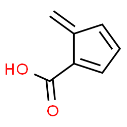 ChemSpider 2D Image | 5-Methylene-1,3-cyclopentadiene-1-carboxylic acid | C7H6O2