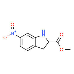 ChemSpider 2D Image | Methyl 6-nitro-2-indolinecarboxylate | C10H10N2O4