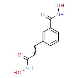 ChemSpider 2D Image | N-Hydroxy-3-[3-(hydroxyamino)-3-oxo-1-propen-1-yl]benzamide | C10H10N2O4