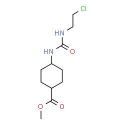 ChemSpider 2D Image | Methyl 4-{[(2-chloroethyl)carbamoyl]amino}cyclohexanecarboxylate | C11H19ClN2O3