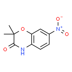 ChemSpider 2D Image | 2,2-Dimethyl-7-nitro-2H-1,4-benzoxazin-3(4H)-one | C10H10N2O4