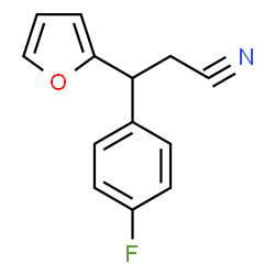 ChemSpider 2D Image | 3-(4-Fluorophenyl)-3-(furan-2-yl)propionitrile | C13H10FNO