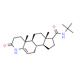 ChemSpider 2D Image | (4aR,4bS,6aS,9aS,9bS)-4a,6a-Dimethyl-N-(2-methyl-2-propanyl)-2-oxo-2,3,4,4a,4b,5,6,6a,7,8,9,9a,9b,10-tetradecahydro-1H-indeno[5,4-f]quinoline-7-carboxamide | C23H36N2O2