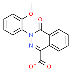 ChemSpider 2D Image | 3-(2-Methoxyphenyl)-4-oxo-3,4-dihydro-1-phthalazinecarboxylate | C16H11N2O4