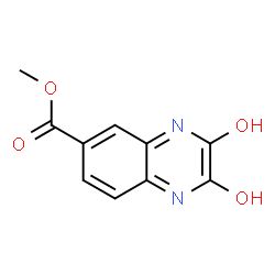 ChemSpider 2D Image | Methyl 2,3-dihydroxy-6-quinoxalinecarboxylate | C10H8N2O4