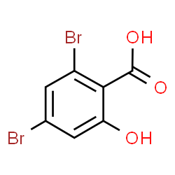 ChemSpider 2D Image | 2,4-Dibromo-6-hydroxybenzoic acid | C7H4Br2O3