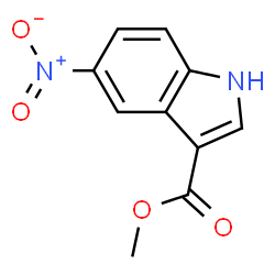 ChemSpider 2D Image | Methyl 5-nitro-1H-indole-3-carboxylate | C10H8N2O4