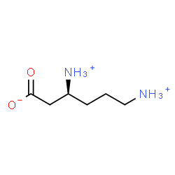 ChemSpider 2D Image | (3S)-3,6-Diammoniohexanoate | C6H15N2O2