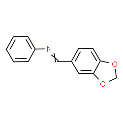 ChemSpider 2D Image | 1-(1,3-Benzodioxol-5-yl)-N-phenylmethanimine | C14H11NO2
