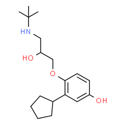 ChemSpider 2D Image | 4-Hydroxypenbutolol | C18H29NO3